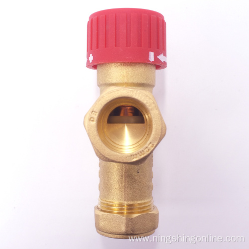 Brass thermostatic mixing valve